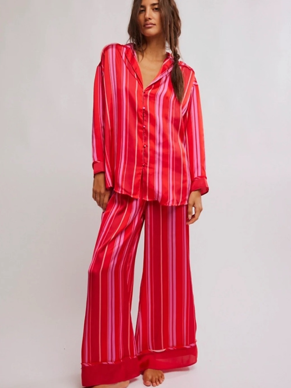 Free People- Dreamy Days Pajama Set - Berry Combo